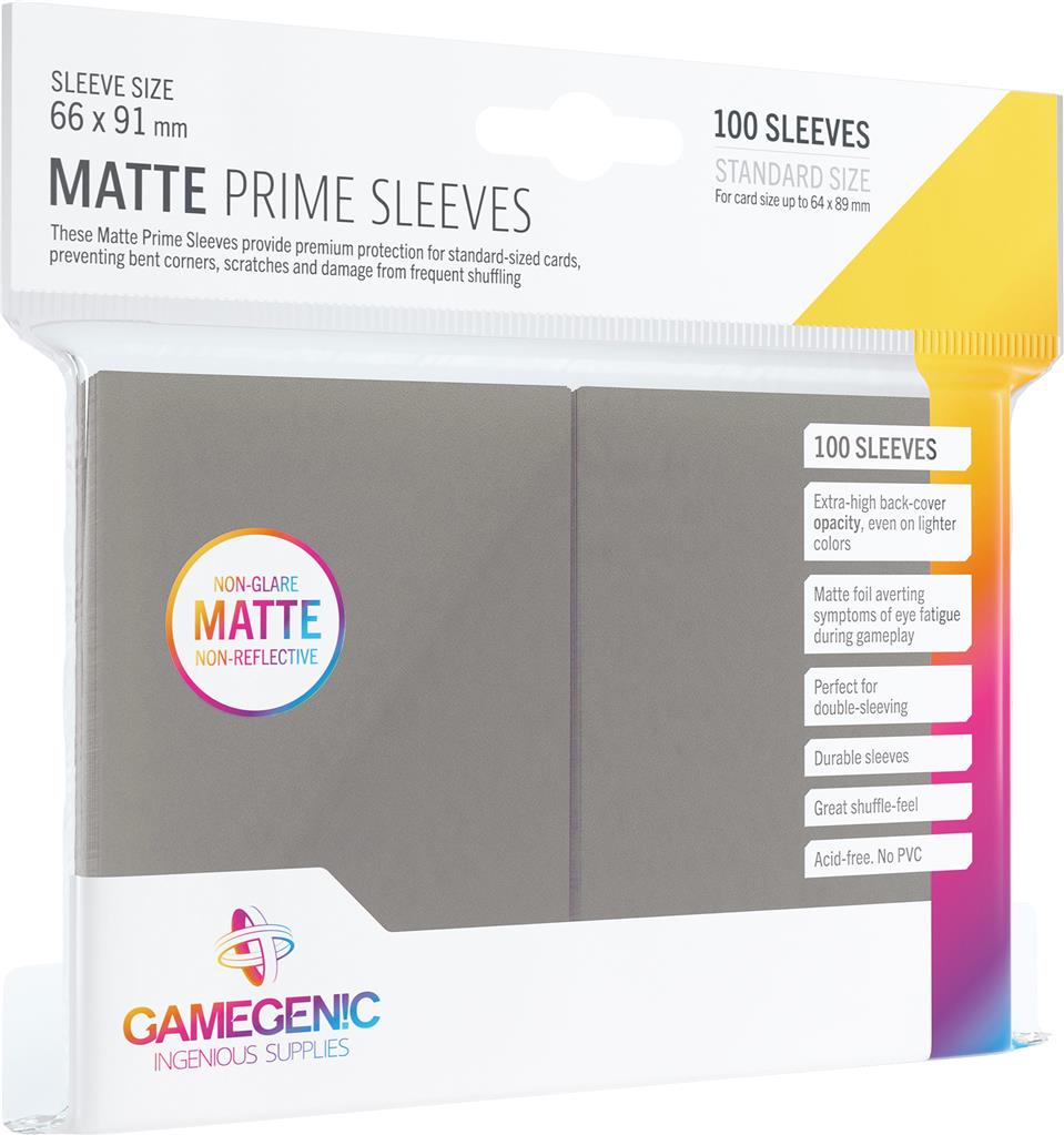 Protège carte Gamegenic 65x100 Mat (marron) - Le temps d'un jeu