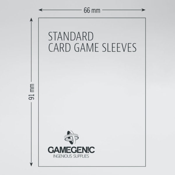 Gamegenic – Protège-Carte Standard : 200 Sleeves Prime Transparent Matte