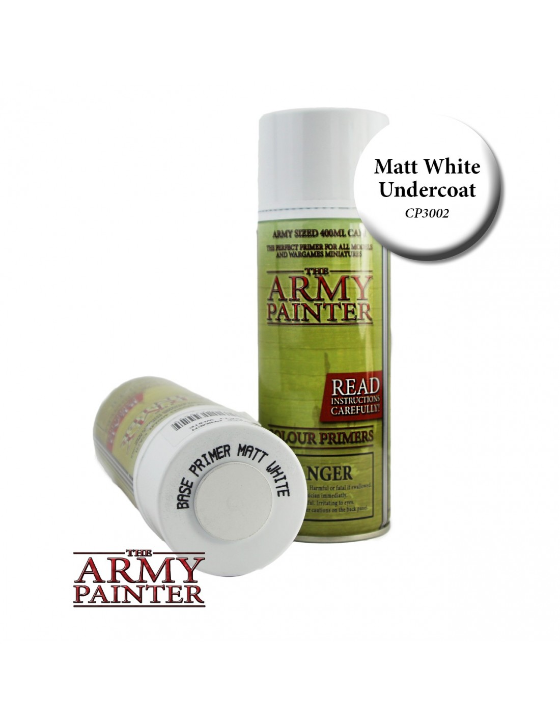 Army Painter Base Primer Matt White La Caverne du Gobelin